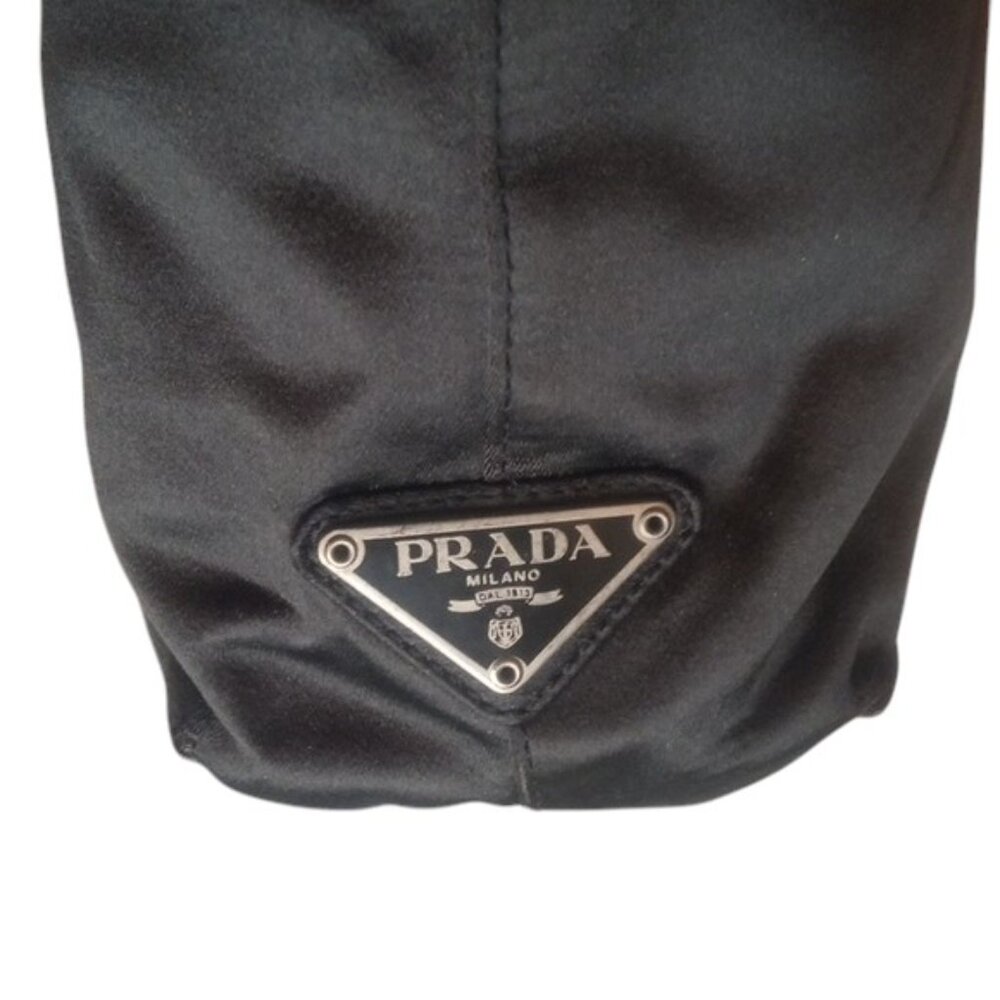 Prada Milano Mini Lucite Handle Satin Tote | GUC - Picture 3 of 12